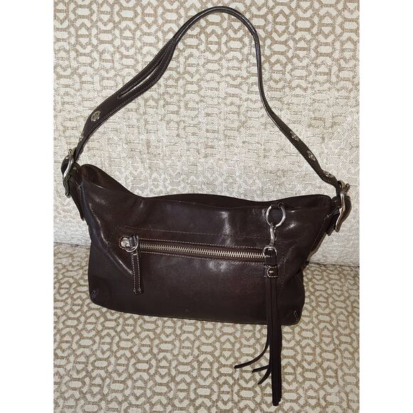 Coach Handbags - Vintage Coach 1417 East West Legacy Shoulder Bag in Brown Soft Leather 1417